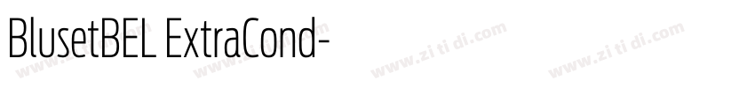 BlusetBEL ExtraCond字体转换